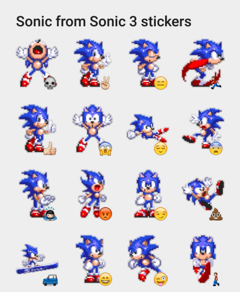 Наклейки Sonic the Hedgehog