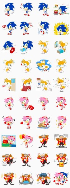 Соник наклейки