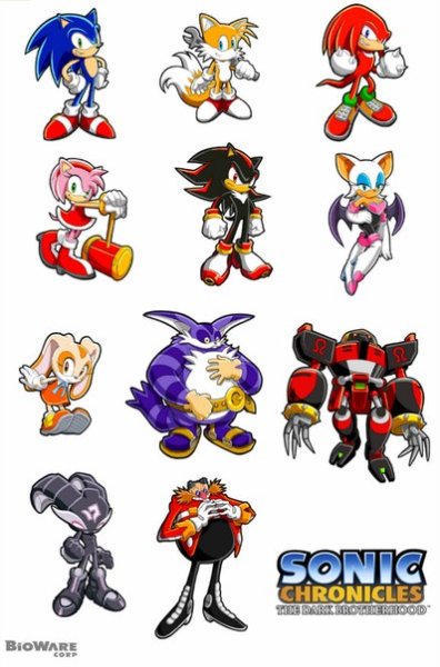 Соник бум герои имена