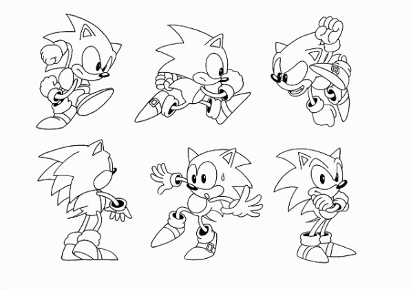 Sonic Mania раскраска