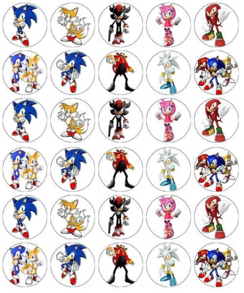 Соник бум топперы