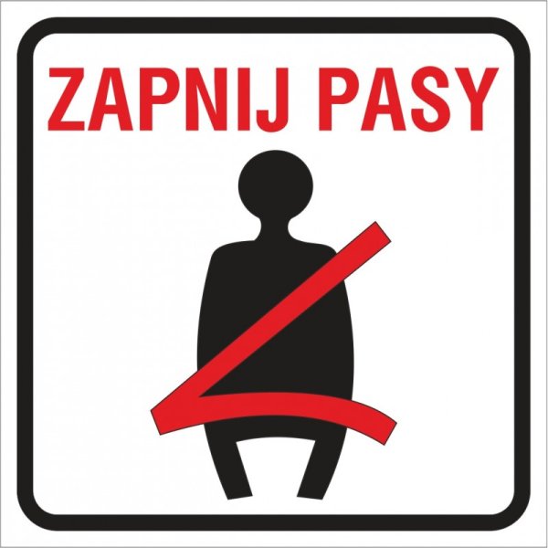 Наклейка Пристегни ремни