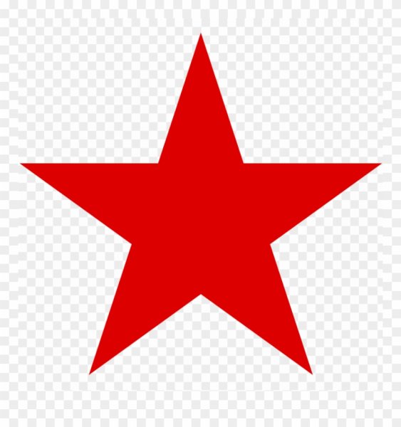 Стикер красная звезда
