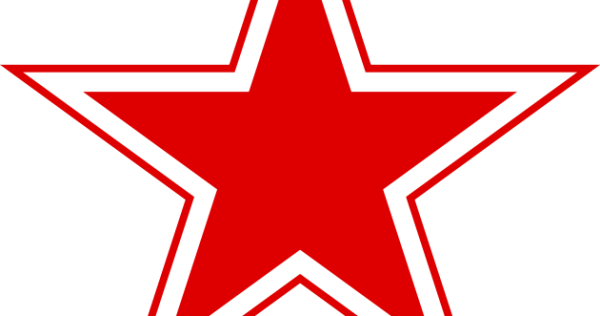 Наклейки на авто красная звезда