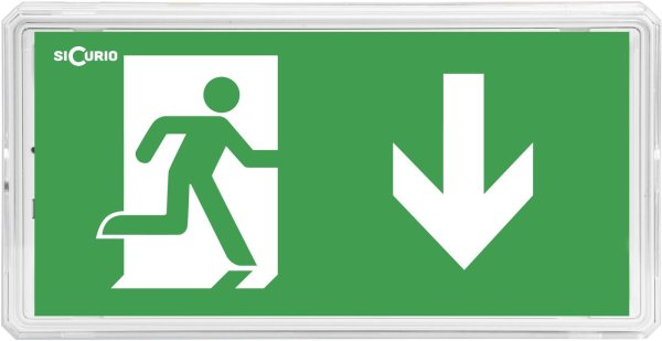 Табличка аварийного выхода с подсветкой