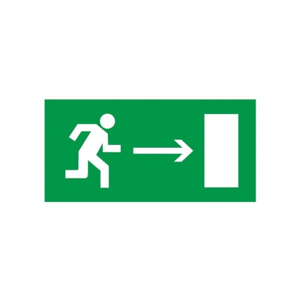 Наклейка "выход налево"