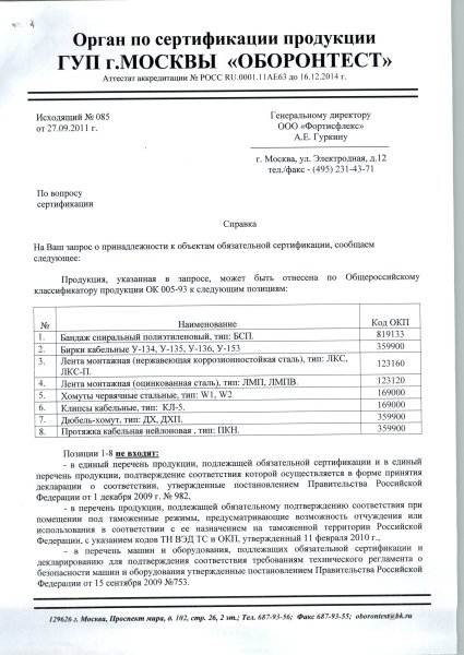 Отказное письмо спорттовары