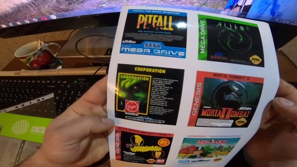 Стикеры для картриджей Sega