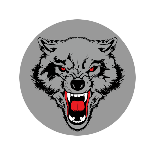 Логотип волк мультяшный