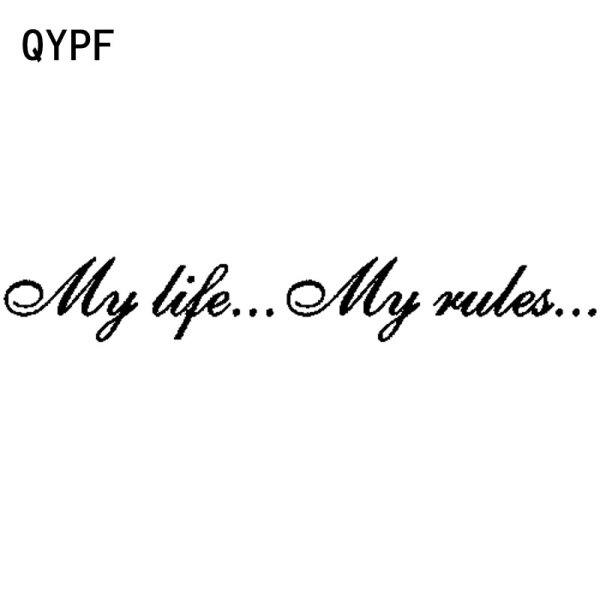 Татуировка надпись моя жизнь Мои правила