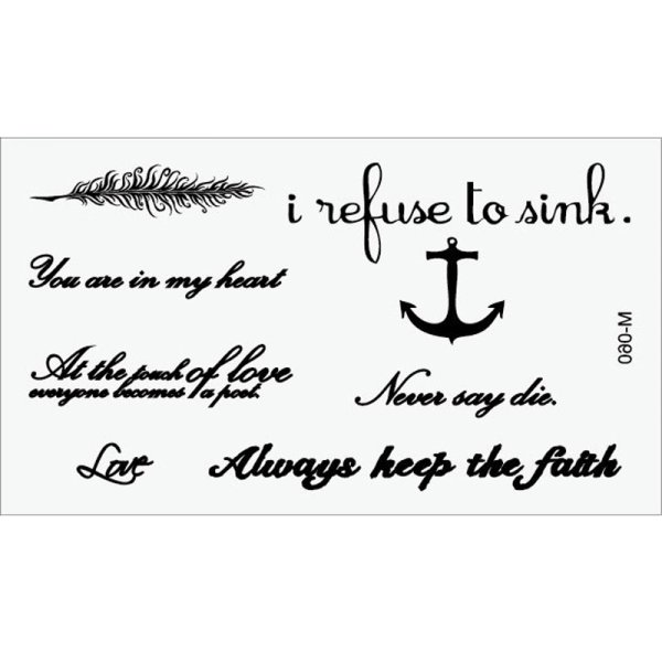 Переводные Татуировки надписи