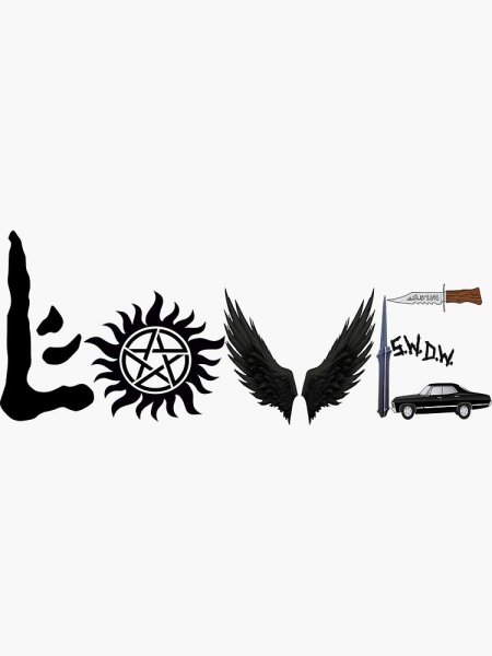 Тату сверхъестественное эскиз