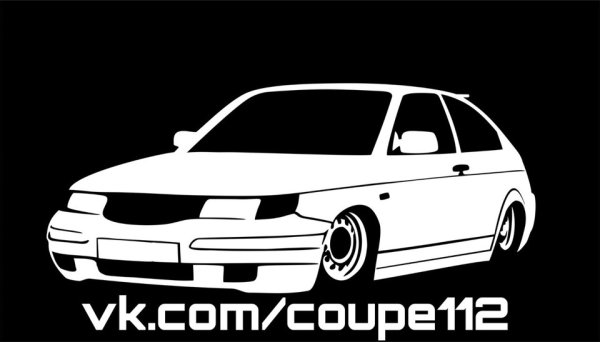 ВАЗ 2112 сбоку наклейка