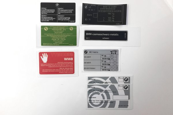 Заводские наклейки под капот ВАЗ 2109