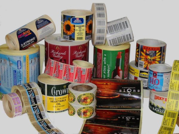 Печать на этикетках самоклеящихся