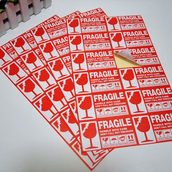 Мелованые Стикеры на упаковке