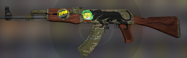 Золотая корона наклейка КС го