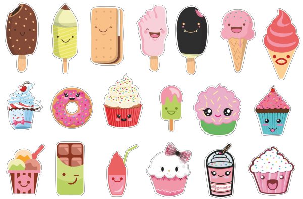 Стикеры еда