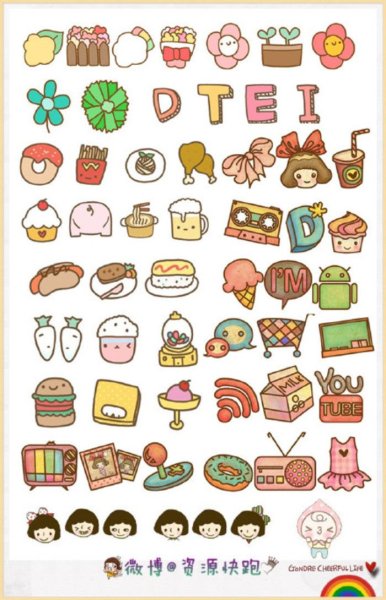 Предметы с глазками Стикеры