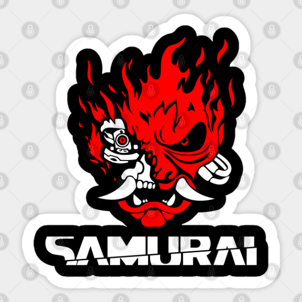 Samurai Cyberpunk 2077 надпись