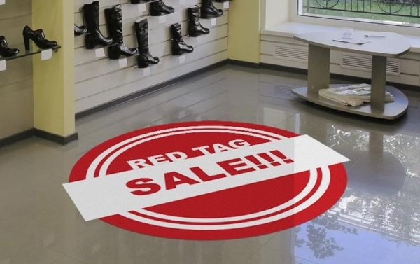 Напольные наклейки