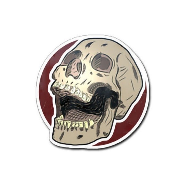 Skull наклейка CS go