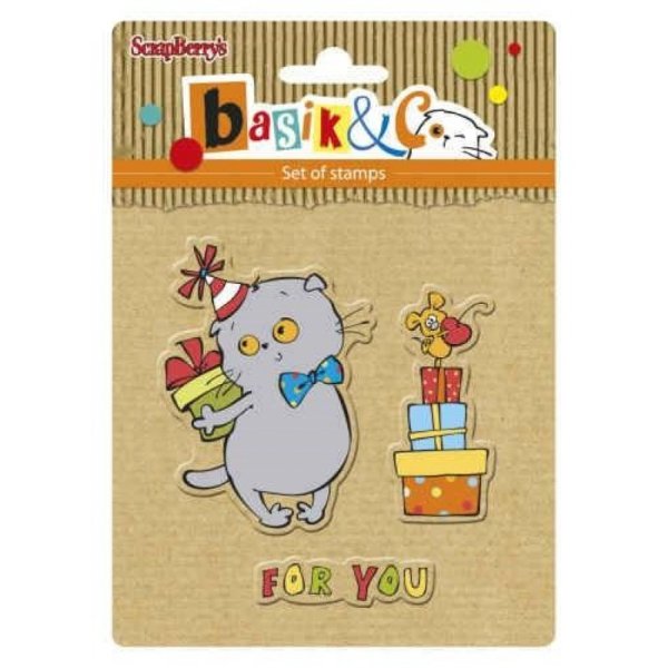 Кот Басик для скрапбукинга