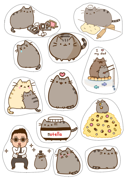 Наклейки с Пушином