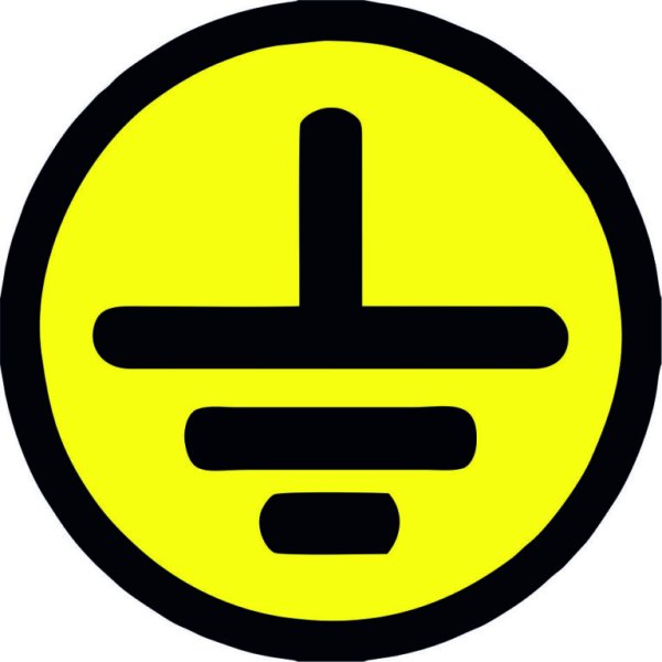 Табличка заземление