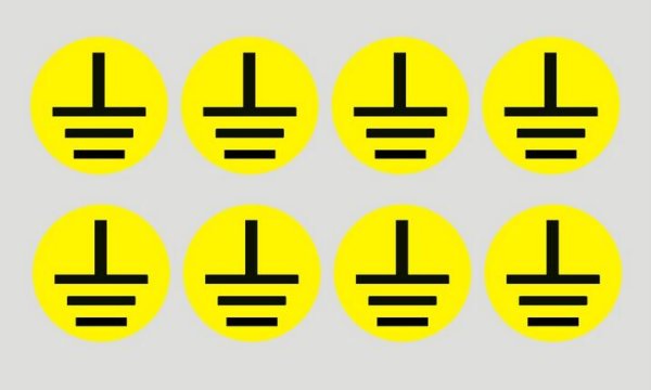 Значок заземления в Ворде