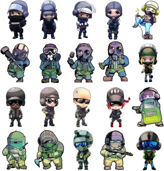 Наклейка Rainbow Six Siege