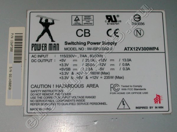 Блок питания 750w Потребляемая мощность