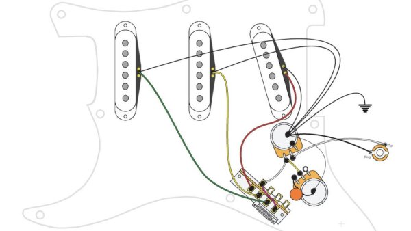 Fender Single Coil Pickup чертежи