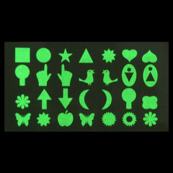 Наклейки которые светятся в темноте