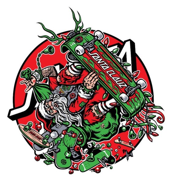 Стикеры Skate Санта Круз