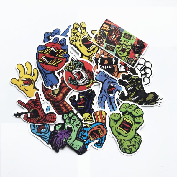 Наклейки на скейтборд Санта Круз