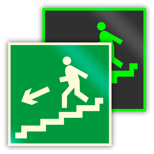 Знаки фотолюминесцентные эвакуационные