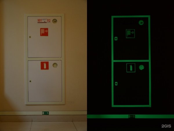 Фотолюминесцентная разметка путей эвакуации