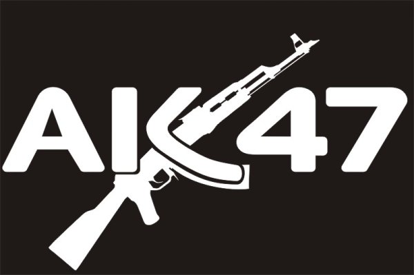 AK 47 наклейка