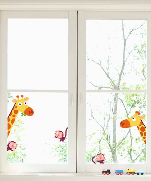 Наклейки на окна детские