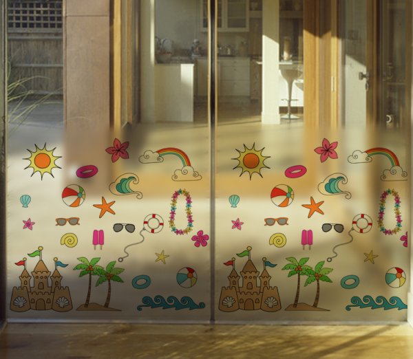 Красивые наклейки на окна