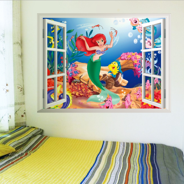 Радужные наклейки на окна