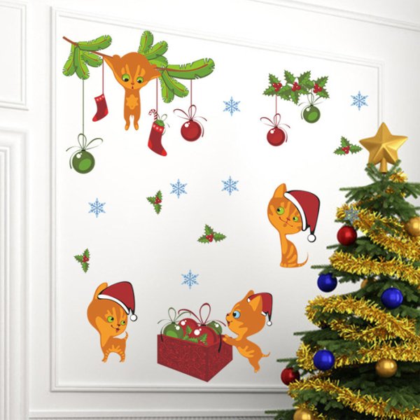 Наклейка на окно "Снеговик"