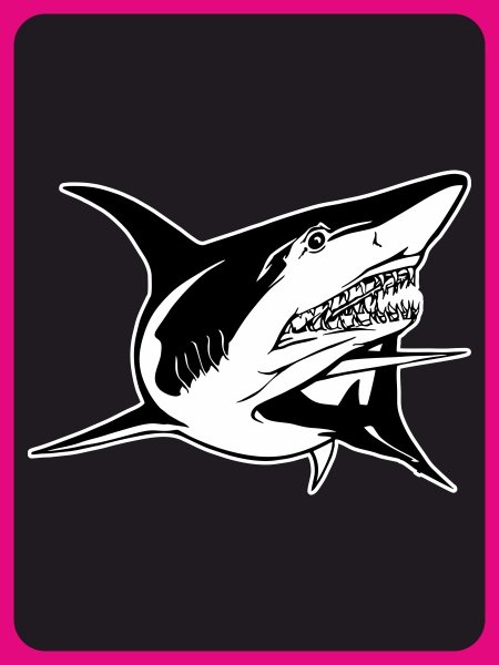 Наклейки акулы пол Шарк