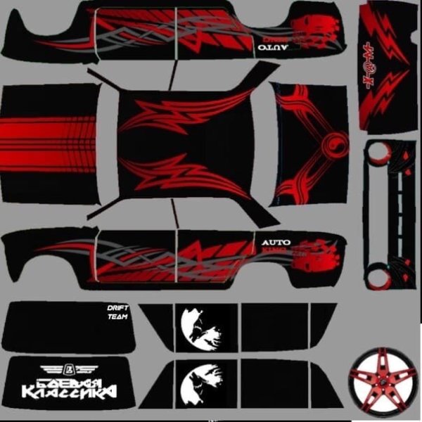 Скины на ВАЗ 2106 В RCD