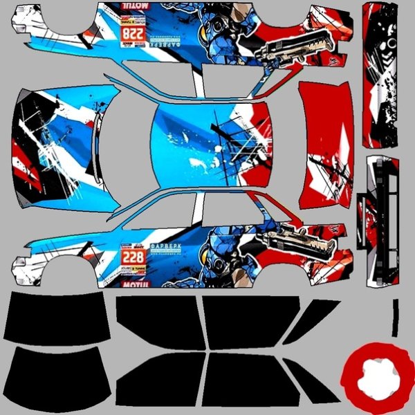 Скины для машины ВАЗ 2110 Russian Rider