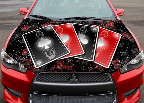 Виниловые наклейки на авто капот