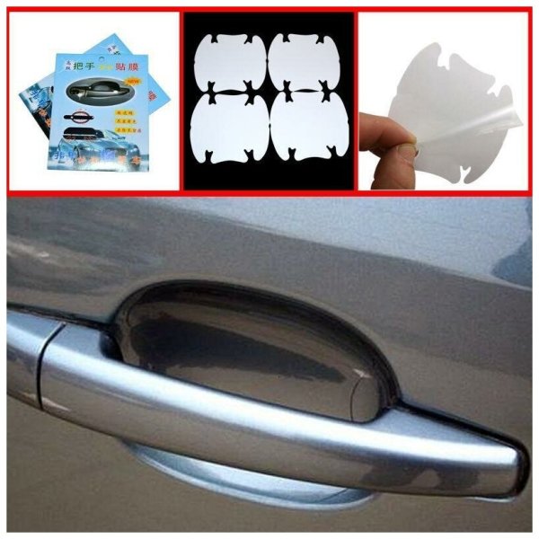 Наклейки на дверные ручки автомобиля Шкода Рапид