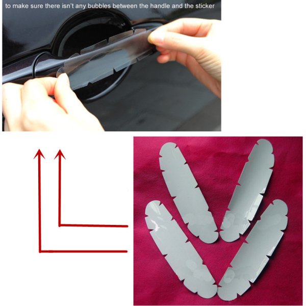 Защитные наклейки под ручки автомобиля