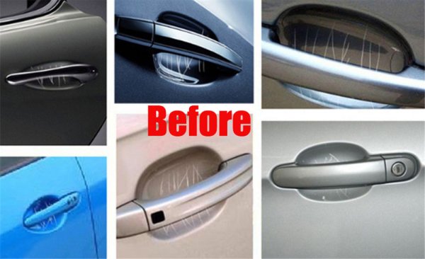 Наклейки под автомобильные ручки